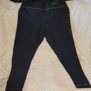 Dark Wash Nirlon Jeggings/Leggings